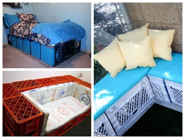 9 способов полезного использования пластмассовых ящиков на даче