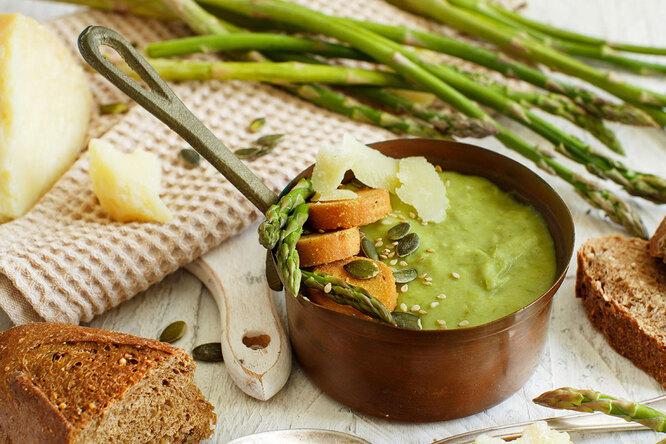 Рецепты необычайно вкусных супов-пюре из спаржи, грибов и тыквы