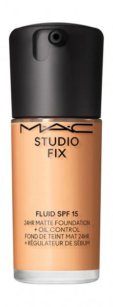 MAC Studio Fix Fluid 24HR Matte Foundation + Oil Control SPF 15 Устойчивая тональная основа с матовым финишем | NC25