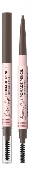 Eveline Brow & Go! Define & Fill Pomade Pencil Карандаш-помада для бровей | Taupe