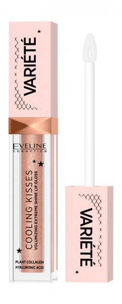 Eveline Variete Cooling Kisses Volumizing Extreme Shine Lip Gloss Блеск для увеличения объема губ с охлаждающим эффектом | 01 Ice Mint